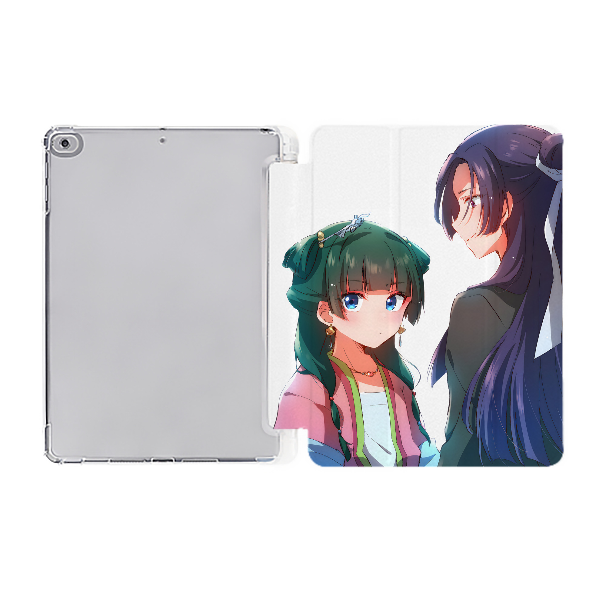 （画像用） 薬屋のひとりごと The Apothecary Diaries IPad ケース ペン収納付き 三つ折りスタンド PUレザー×シリコン 対応機種9.5/10.5/10.9インチ